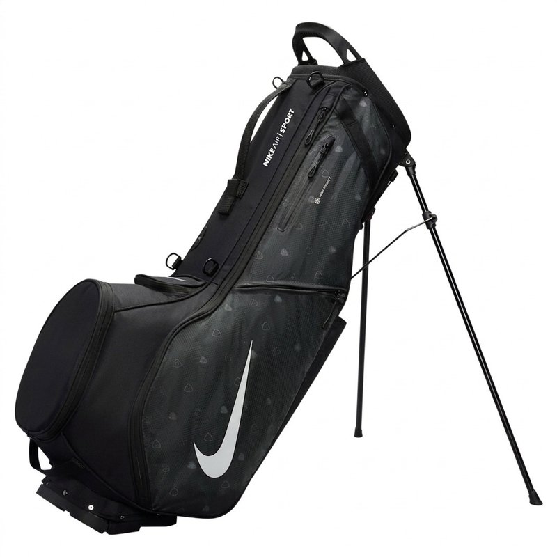 Nike Air Sport 2 stand bag, nero/iron grey/bianco