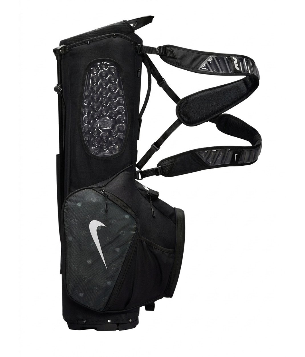 Nike Air Sport 2 stand bag, nero/iron grey/bianco