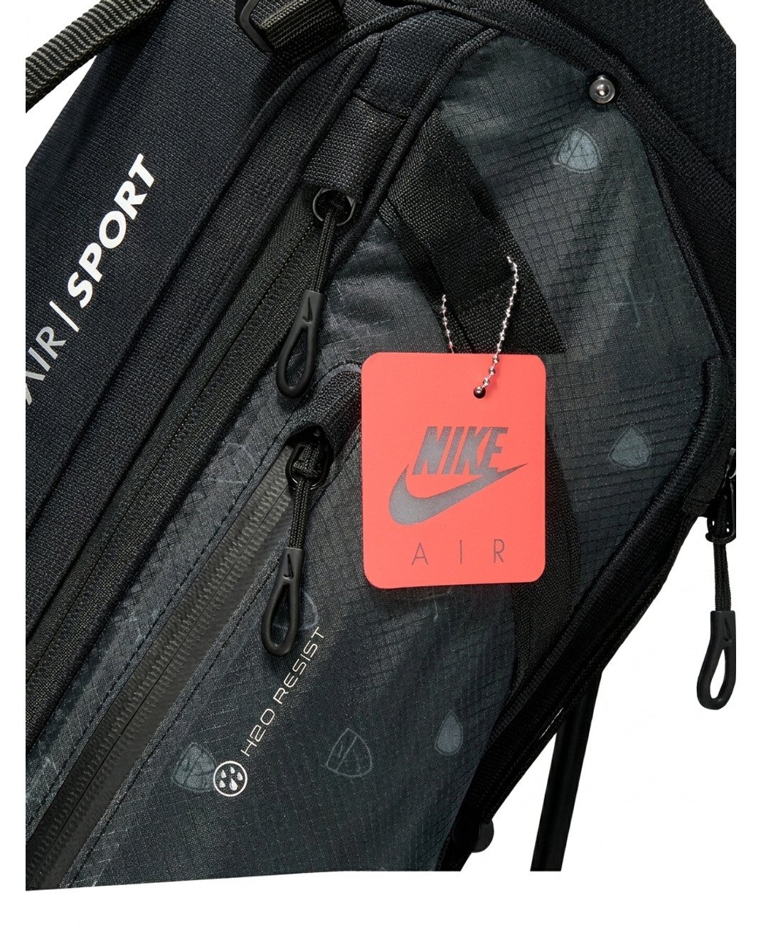Nike Air Sport 2 stand bag, nero/iron grey/bianco