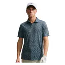Nike Par Dri-FIT Grass Print polo da uomo, nero