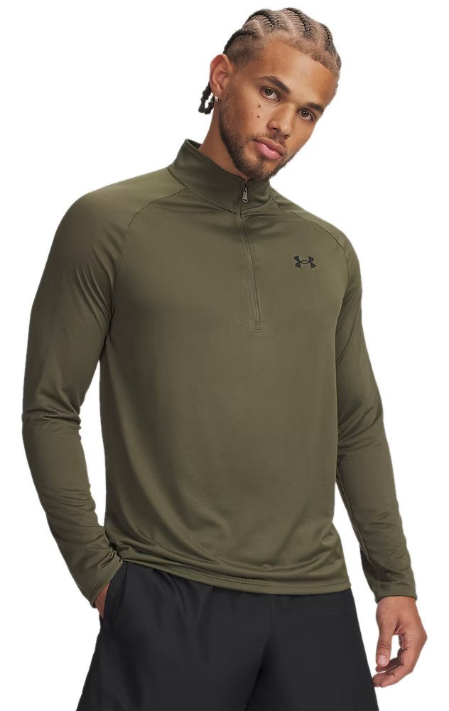 Under Armour Tech 2.0 1/2 Zip t-shirt da uomo, verde