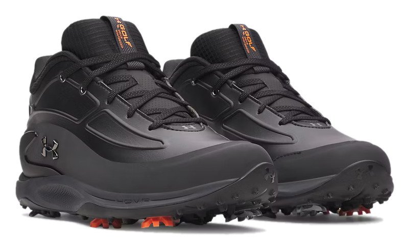 Under Armour Drive Winterized scarpe da golf da uomo, anthracite/clay green/metallic gun metal
