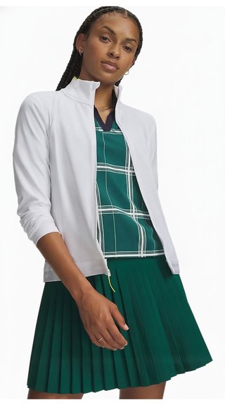 Under Armour Drive Lightweight felpa da donna, bianco/green citrone