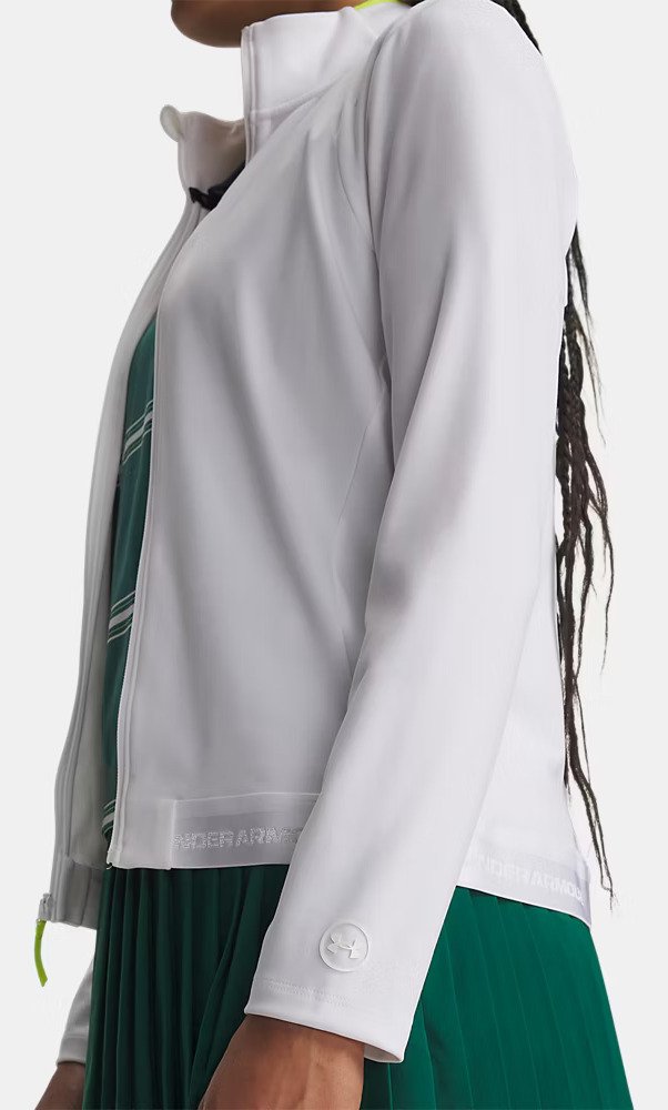 Under Armour Drive Lightweight felpa da donna, bianco/green citrone