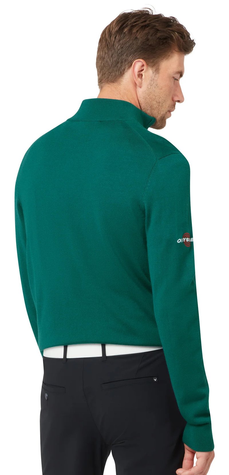 Callaway 1/4 Blended Merino maglione da uomo, blue coral