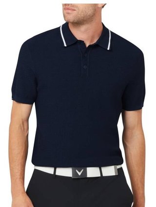 Callaway Textured sweater polo da uomo, peacoat