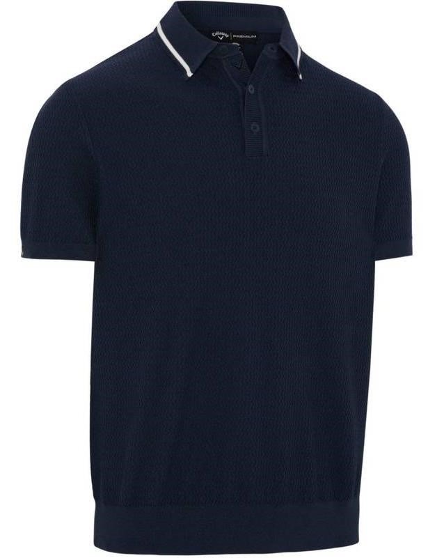 Callaway Textured sweater polo da uomo, peacoat