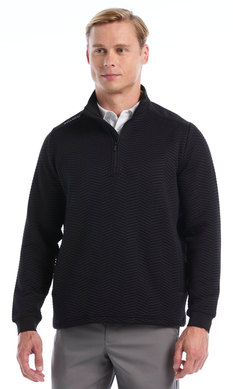Callaway Chev Jacquard pullover da uomo, caviar