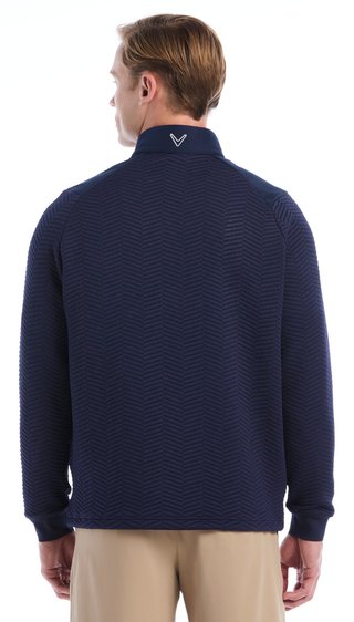Callaway Chev Jacquard pullover da uomo, peacoat