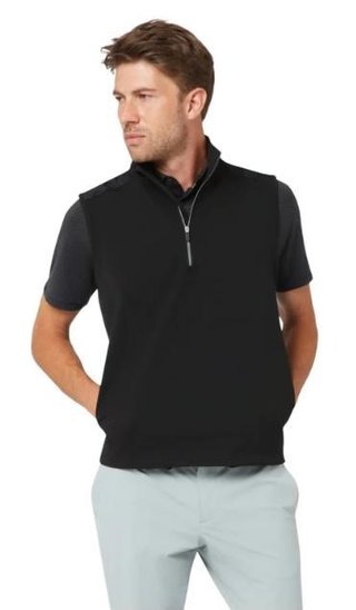 Callaway Lightweight 1/4-Zip gilet da uomo, caviar