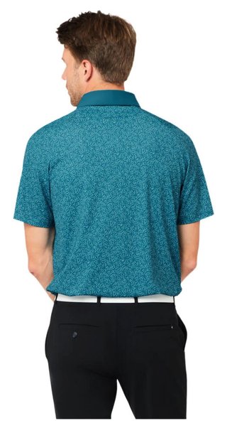Callaway Confetti Tee Print polo da uomo, blue coral