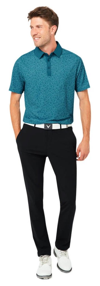 Callaway Confetti Tee Print polo da uomo, blue coral