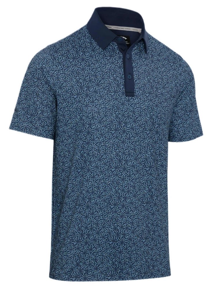 Callaway Confetti Tee Print polo da uomo, peacoat