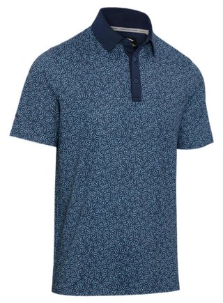 Callaway Confetti Tee Print polo da uomo, peacoat