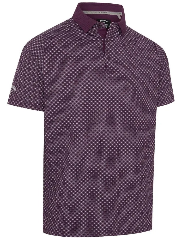 Callaway Fly Birdie polo da uomo, italian plum