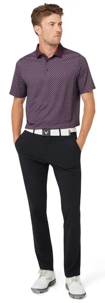 Callaway Fly Birdie polo da uomo, italian plum