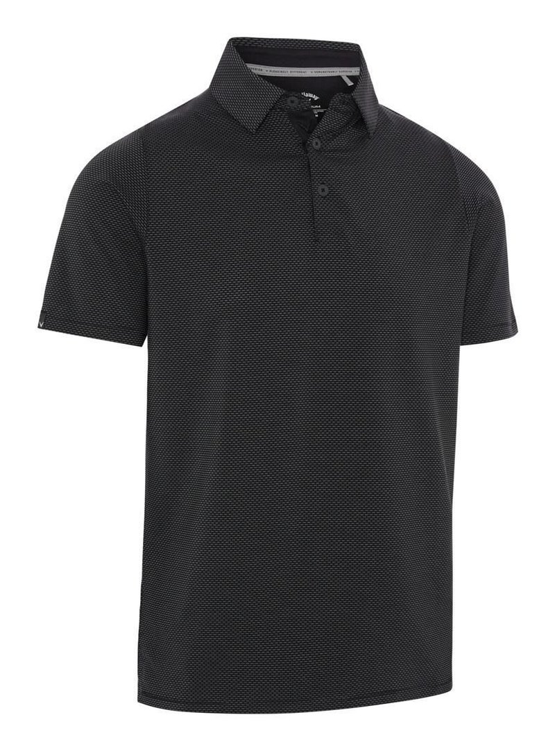 Callaway Emea Two-Tone Geo polo da uomo, caviar