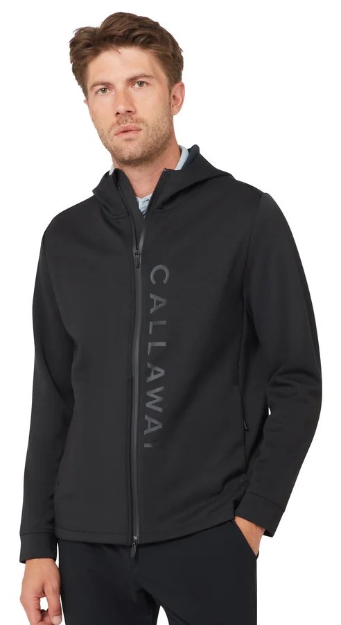 Callaway Pure Blend felpa con cappuccio da uomo, black heather