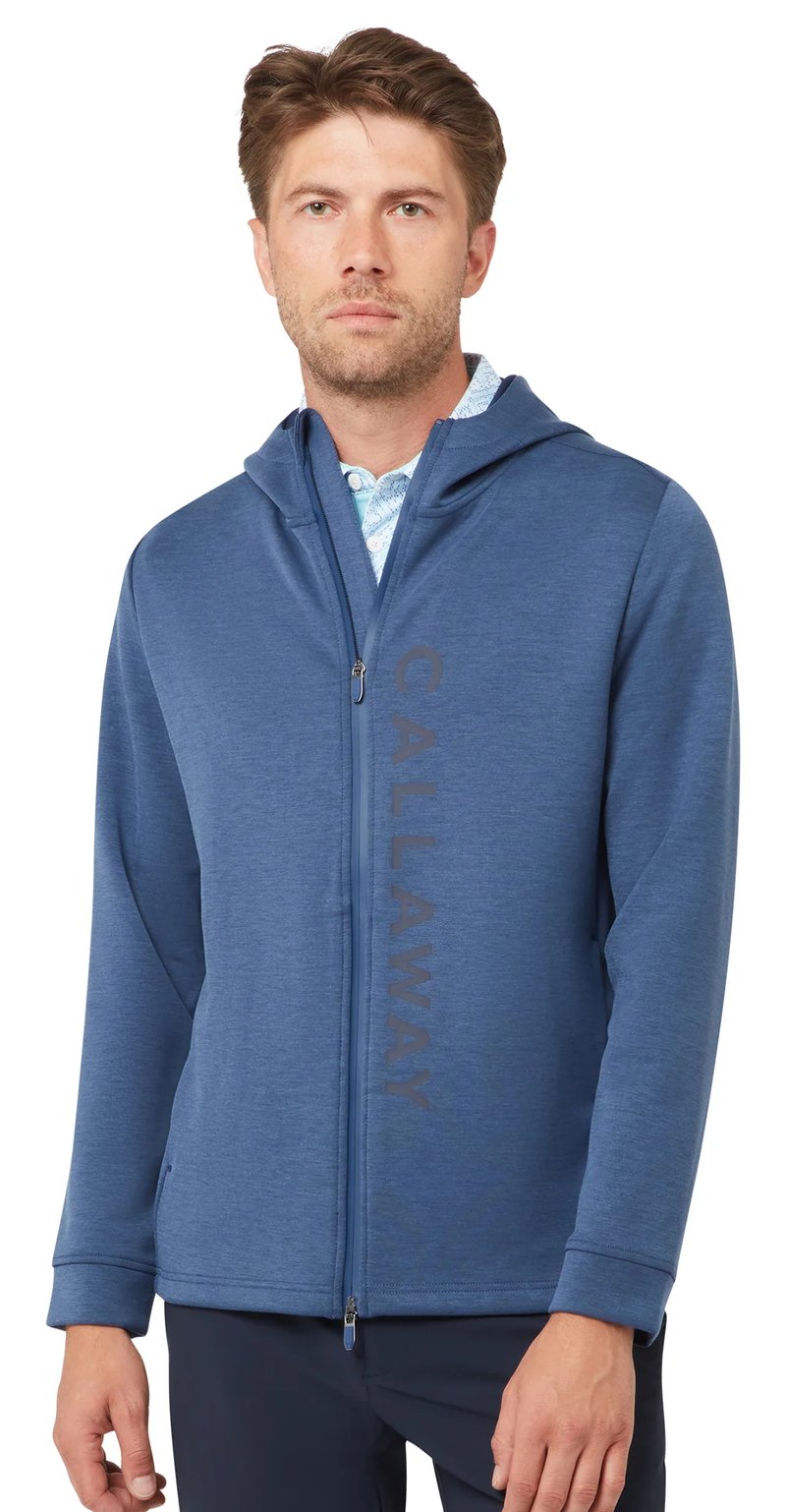 Callaway Pure Blend felpa con cappuccio da uomo, peacoat heather