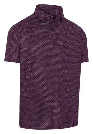 Callaway Trademark Golf Printed polo da uomo, italian plum