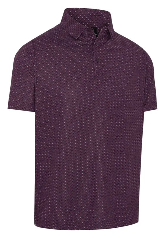 Callaway Trademark Golf Printed polo da uomo, italian plum