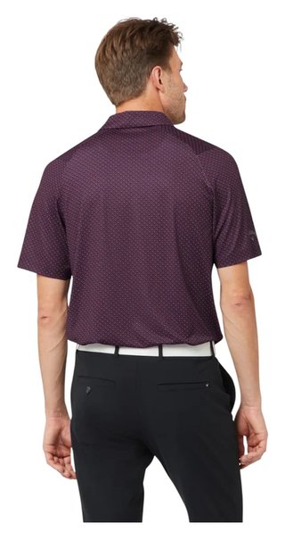 Callaway Trademark Golf Printed polo da uomo, italian plum