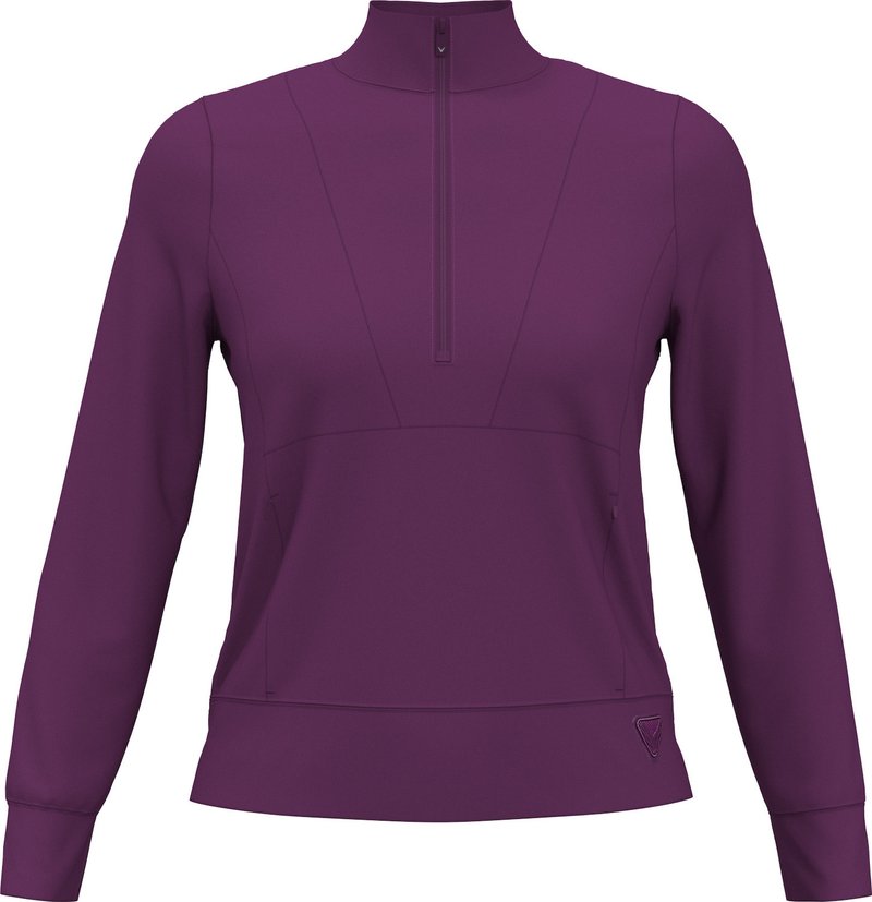 Callaway 1/2 Zip Soft Touch felpa da donna, gloxinia