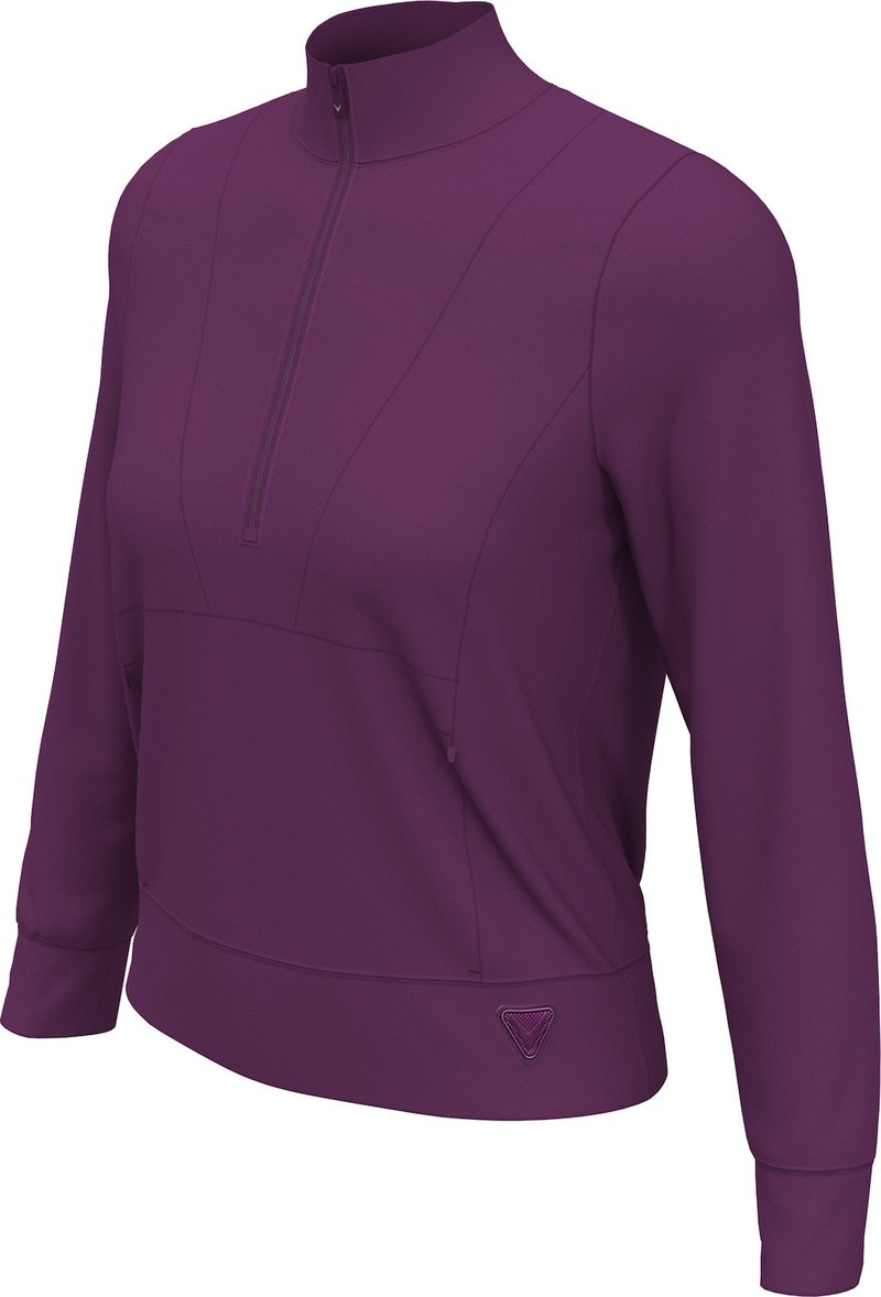 Callaway 1/2 Zip Soft Touch felpa da donna, gloxinia