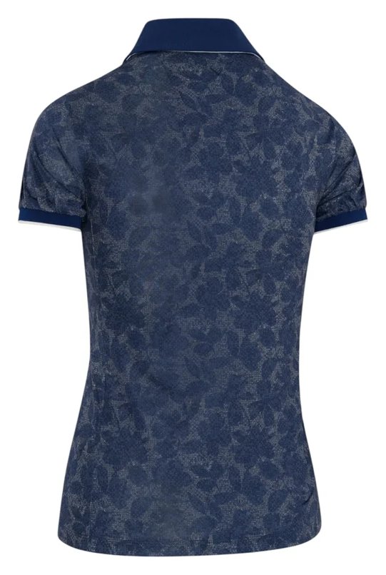 Callaway Rib Tim Printed polo da donna, blue depths