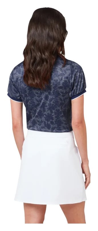 Callaway Rib Tim Printed polo da donna, blue depths