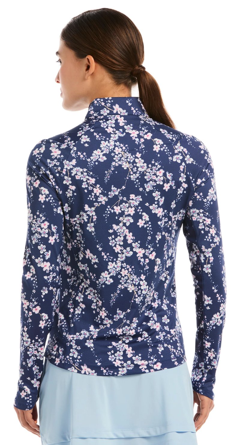 Callaway Snowy Floral felpa da donna, blue depths