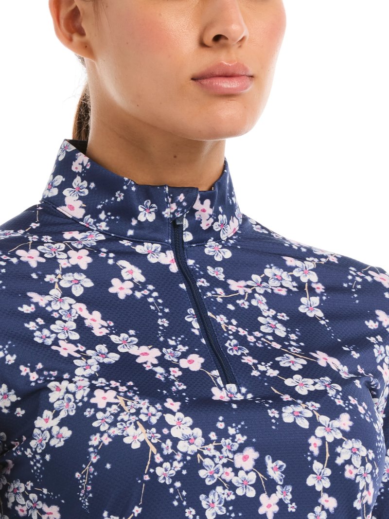 Callaway Snowy Floral felpa da donna, blue depths