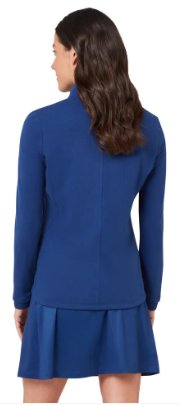Callaway Lightweight Full Zip felpa da donna, blue depths