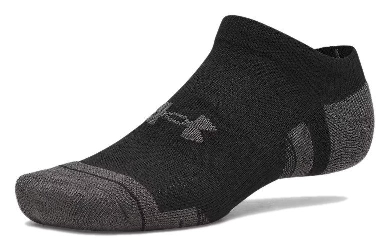 Under Armour Performance Tech No Show calzini da uomo, 3pack, nero