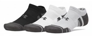 Under Armour Performance Tech No Show calzini unisex, 3pack, mod gray/white/jet gray
