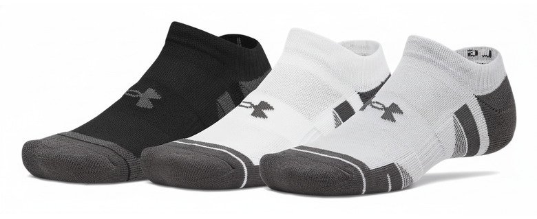 Under Armour Performance Tech No Show calzini unisex, 3pack, mod gray/white/jet gray