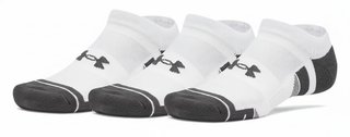 Under Armour Performance Tech No Show calzini unisex, 3pack, bianco