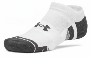 Under Armour Performance Tech No Show calzini unisex, 3pack, bianco