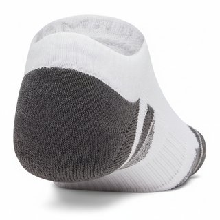 Under Armour Performance Tech No Show calzini unisex, 3pack, bianco