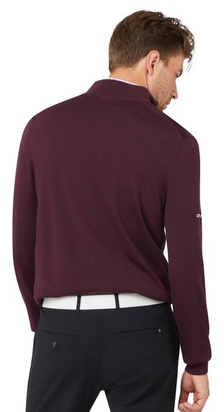 Callaway 1/4 Blended Merino maglione da uomo, italian plum