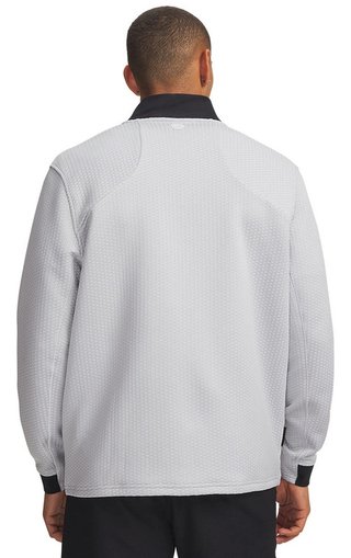 Under Armour Drive Pro Hybrid FZ felpa da uomo, halo grigio/bianco