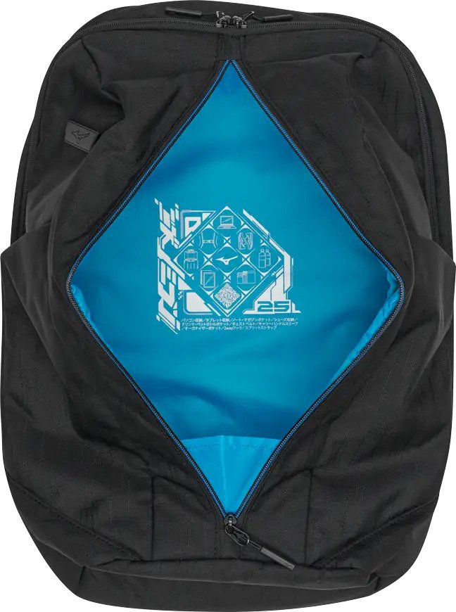 Mizuno Backpack 26 borsa, nero