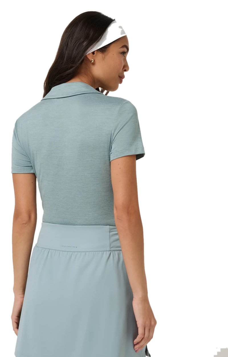 Travis Mathew Skyloft Light polo da donna, heather slate