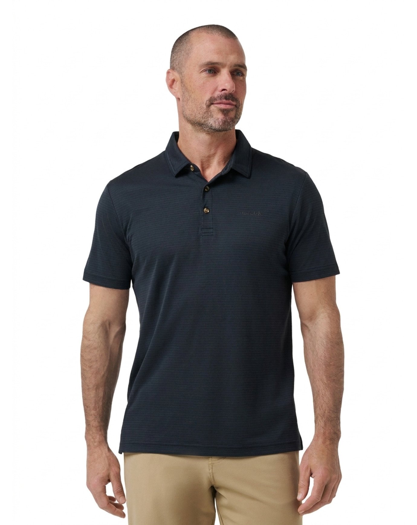 Travis Mathew The Zinna 2.0 No Logo polo da uomo, nero