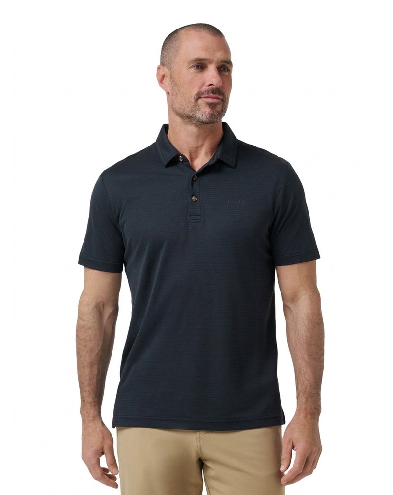 Travis Mathew The Zinna 2.0 No Logo polo da uomo, nero