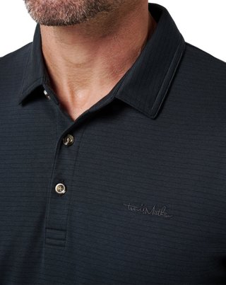 Travis Mathew The Zinna 2.0 No Logo polo da uomo, nero