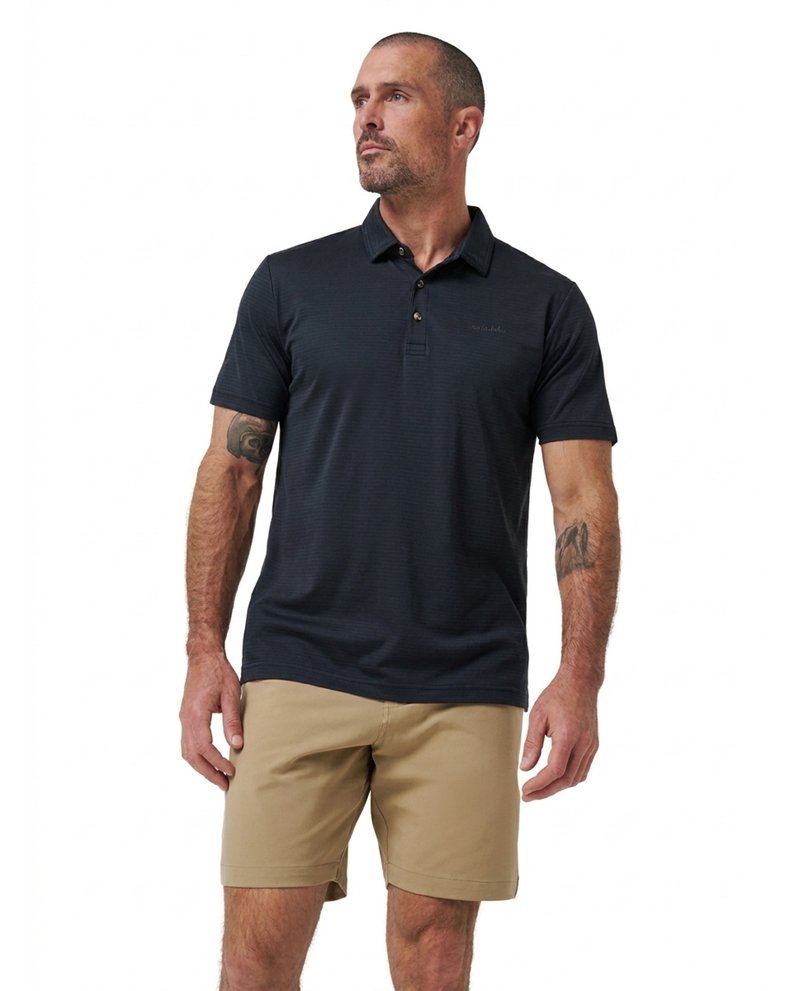 Travis Mathew The Zinna 2.0 No Logo polo da uomo, nero