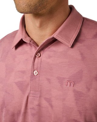 Travis Mathew Featherweight Backnine polo da uomo, mauveglow