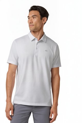 Travis Mathew Featherweight Trophy Ready polo da uomo, bianco