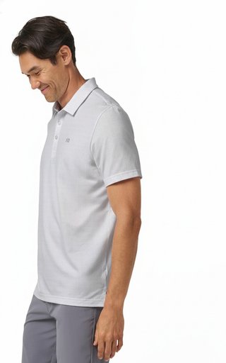 Travis Mathew Featherweight Trophy Ready polo da uomo, bianco